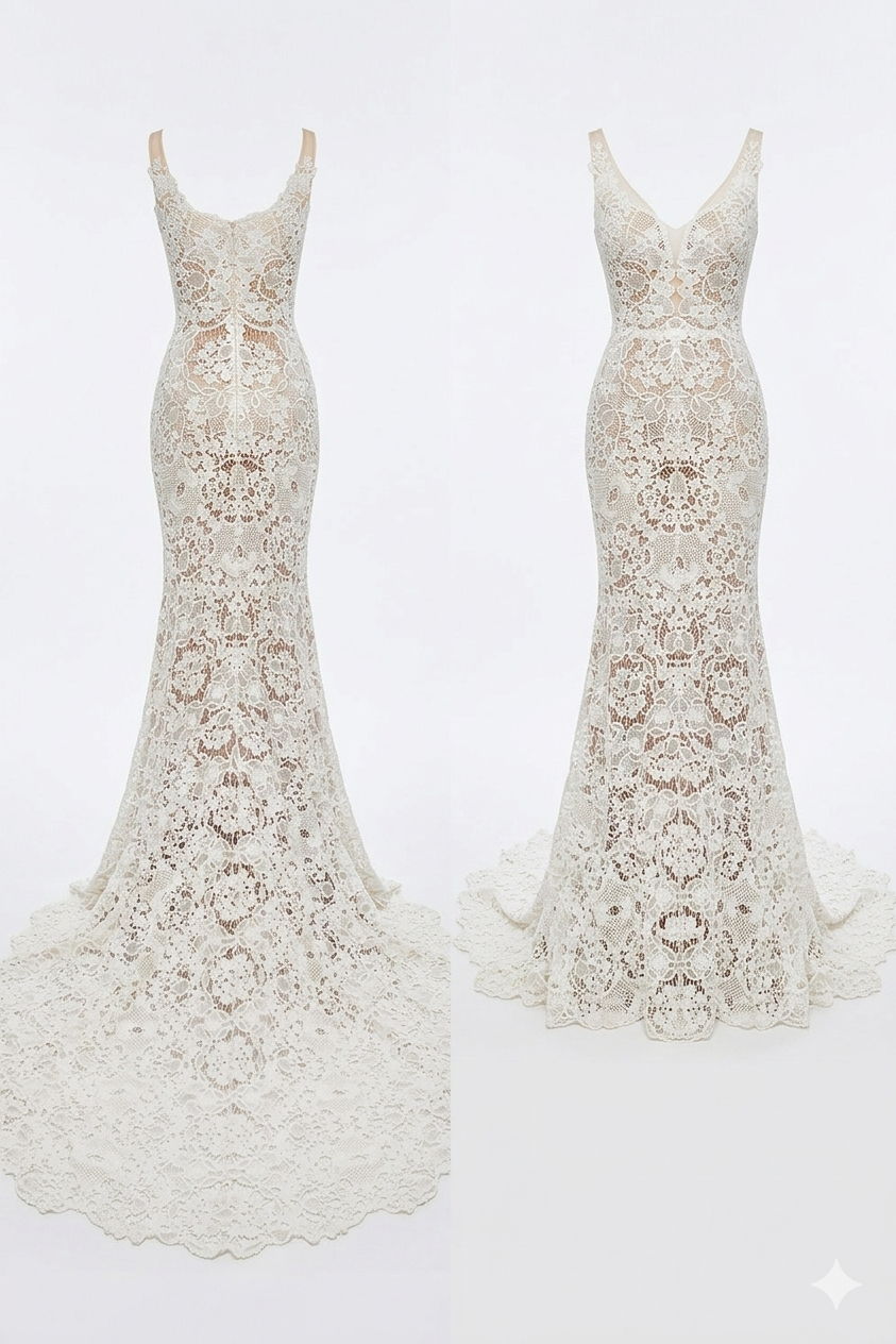 Crochet Wedding Dress 26Y-001