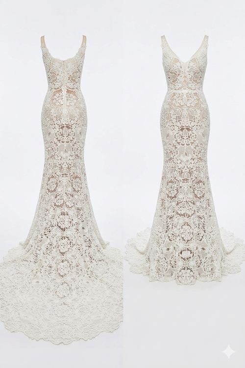 Crochet Wedding Dress 26Y-001