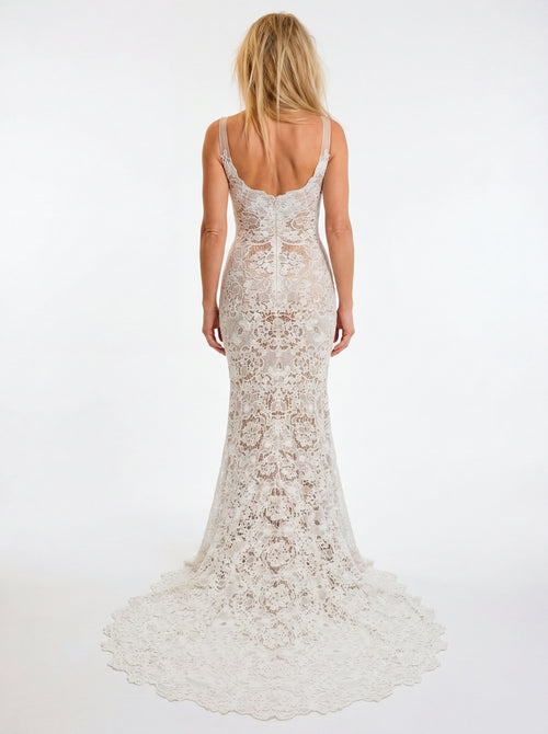 Crochet Wedding Dress 26Y-001