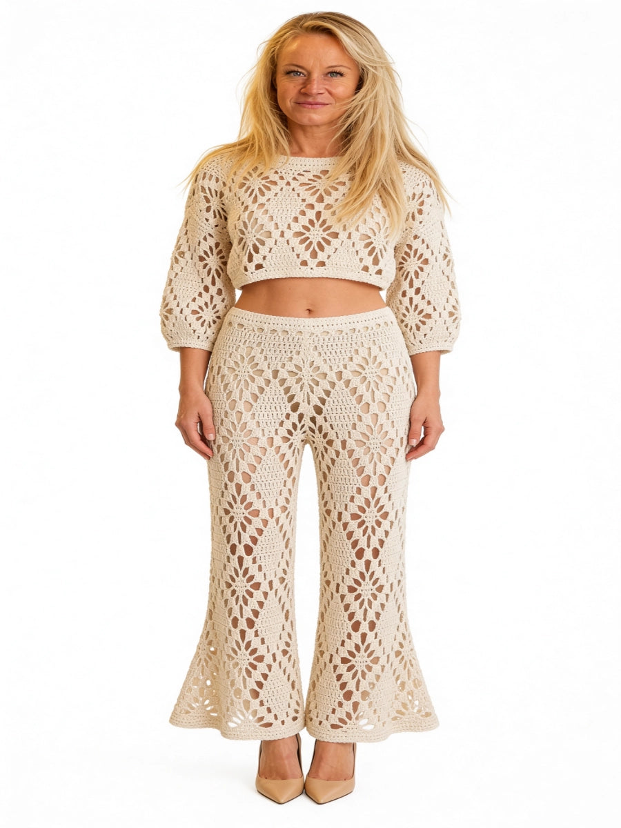 ikili takım 26Y 002 bluz pantalon chic nonchalance